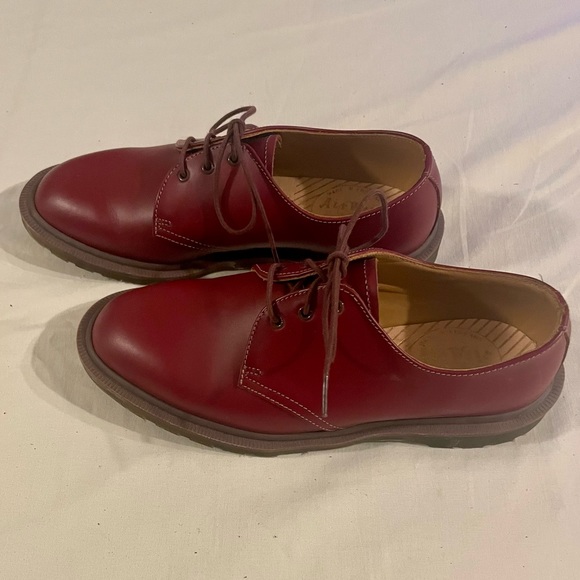 DR MARTENS Oxfords 1461 3-Eye Air Wait, Oxblood red UK 4 / US 6 vintage MIE NWOT - Picture 1 of 8